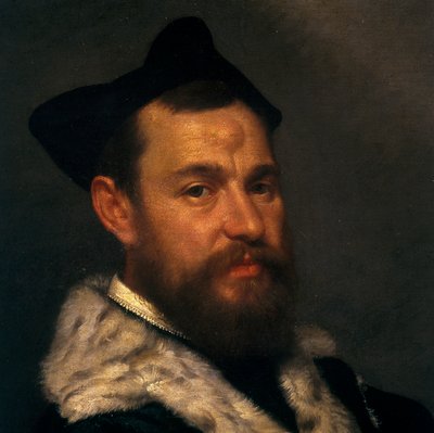 Retrato de un magistrado (detalle) de Giovanni Battista Moroni