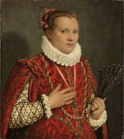 Retrato de una joven de Giovanni Battista Moroni
