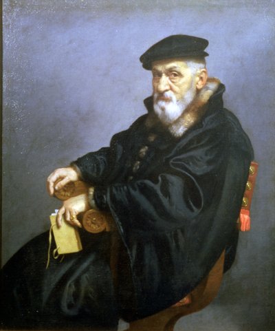Retrato de un anciano de Giovanni Battista Moroni