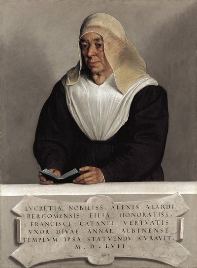 La abadesa Lucrezia Vertova Agliardi, c.1557 de Giovanni Battista Moroni