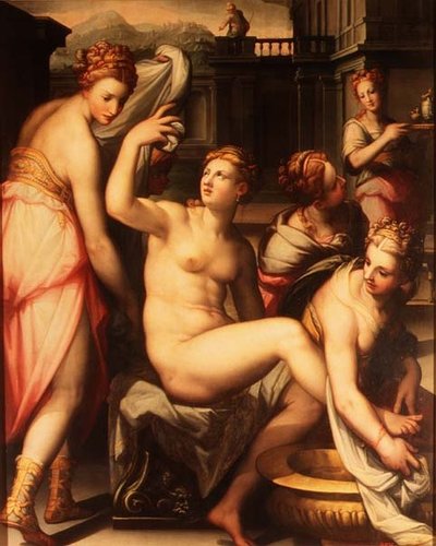 Betsabé bañándose de Giovanni Battista Naldini