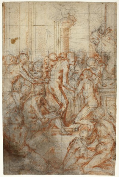 Estudio para la Purificación de la Virgen de Giovanni Battista Naldini