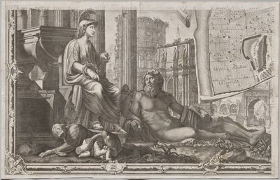 Nuevo mapa de Roma sacado a la luz por Giambattista Nolli en el año MDCCXLVII, conocido como La Pianta Grande di Roma de Giovanni Battista Nolli