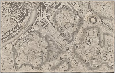 Nuevo mapa de Roma sacado a la luz por Giambattista Nolli en el año MDCCXLVII, conocido como La Pianta Grande di Roma de Giovanni Battista Nolli