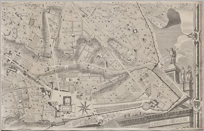 Nuevo mapa de Roma sacado a la luz por Giambattista Nolli en el año MDCCXLVII, conocido como La Pianta Grande di Roma de Giovanni Battista Nolli