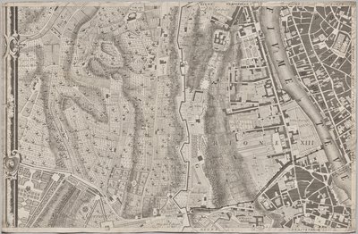Nuevo mapa de Roma sacado a la luz por Giambattista Nolli en el año MDCCXLVII, conocido como La Pianta Grande di Roma de Giovanni Battista Nolli