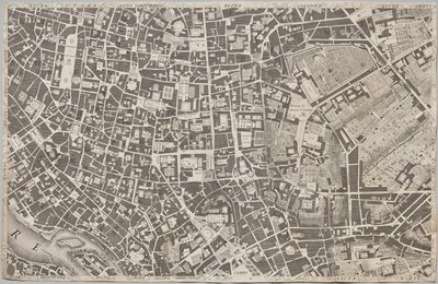 Nuevo mapa de Roma sacado a la luz por Giambattista Nolli en el año MDCCXLVII, conocido como La Pianta Grande di Roma de Giovanni Battista Nolli