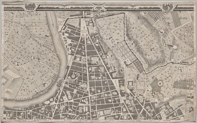 Nuevo mapa de Roma sacado a la luz por Giambattista Nolli en el año MDCCXLVII, conocido como La Pianta Grande di Roma de Giovanni Battista Nolli