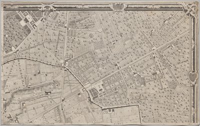 Nuevo mapa de Roma sacado a la luz por Giambattista Nolli en el año MDCCXLVII, conocido como La Pianta Grande di Roma de Giovanni Battista Nolli