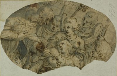 Monje dando la última comunión de Giovanni Battista Paggi