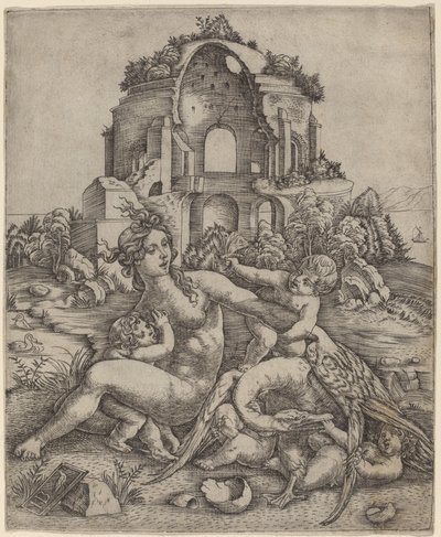 Leda y el cisne de Giovanni Battista Palumba