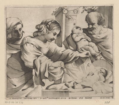 Sagrada Familia con Ana y el joven Juan Bautista de Giovanni Battista Pasqualini
