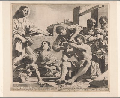 Resurrección de Lázaro de Giovanni Battista Pasqualini