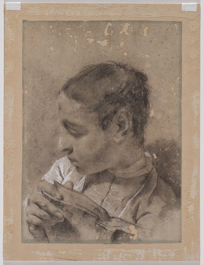 Cabeza de un Joven en Perfil con un Libro de Giovanni Battista Piazzetta