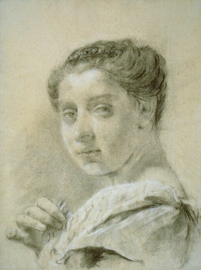 Retrato de una joven de Giovanni Battista Piazzetta