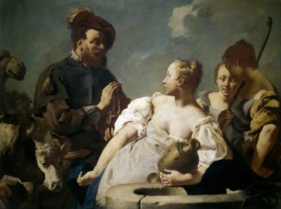 Rebeca en el pozo, c. 1740 de Giovanni Battista Piazzetta