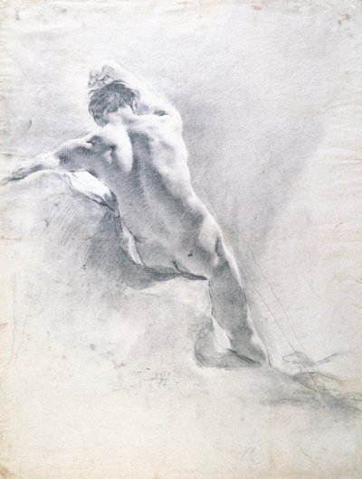 Estudio de un desnudo masculino, c.1715 de Giovanni Battista Piazzetta
