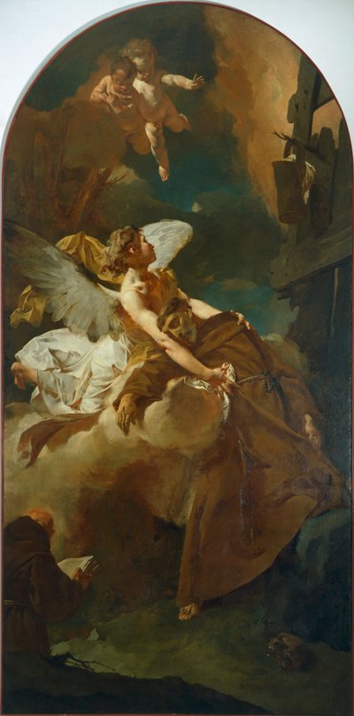 El éxtasis de San Francisco, por Giovanni Battista Piazzetta de Giovanni Battista Piazzetta