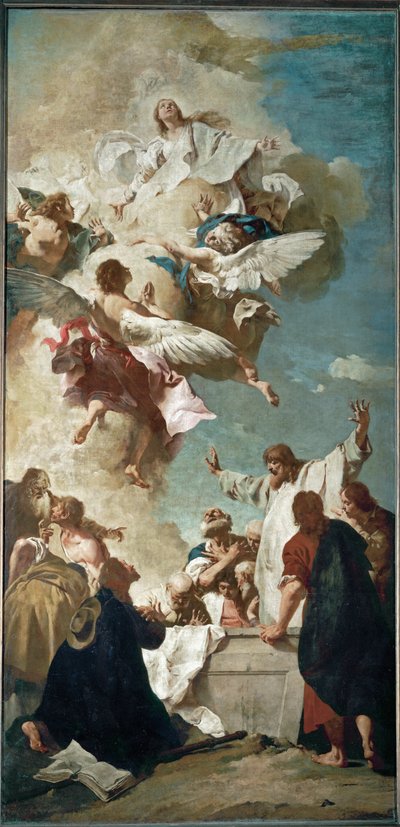 La asunción de la Virgen ... de Giovanni Battista Piazzetta