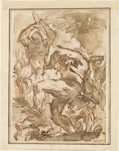 Una Batalla de Hombres Desnudos de Giovanni Battista Piranesi