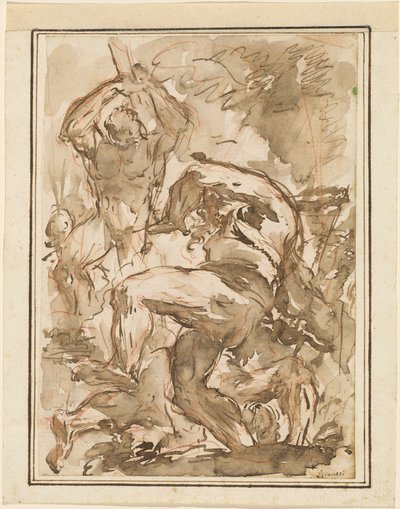 Una batalla de hombres desnudos de Giovanni Battista Piranesi