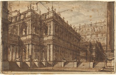 Un Foro Antiguo con Pórticos de Giovanni Battista Piranesi