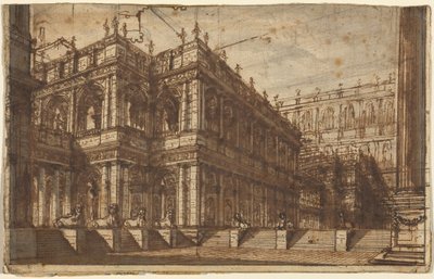 Un antiguo foro con pórticos de Giovanni Battista Piranesi