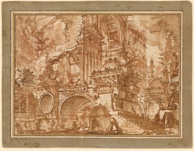Un puerto antiguo de Giovanni Battista Piranesi