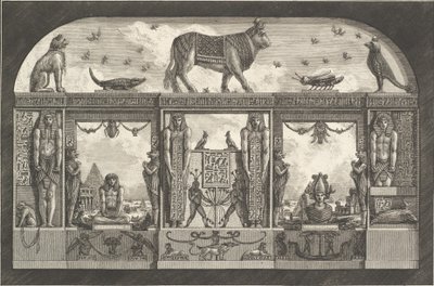 Ornamento egipcio antiguo de Giovanni Battista Piranesi