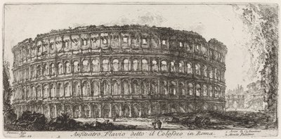Anfiteatro Flavio conocido como el Coliseo de Giovanni Battista Piranesi