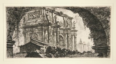 Arco de Constantino en Roma, de Algunas vistas de arcos triunfales y otros monumentos de Giovanni Battista Piranesi