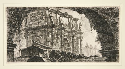 Arco de Constantino en Roma, de Algunas vistas de arcos triunfales y otros monumentos de Giovanni Battista Piranesi