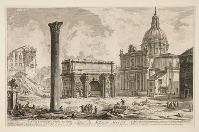 Arco de Septimius Severus (Arco de Septimius Severus), de Vistas de Roma de Giovanni Battista Piranesi
