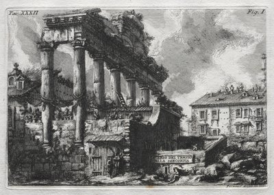 Avance del Templo de la Concordia de Giovanni Battista Piranesi