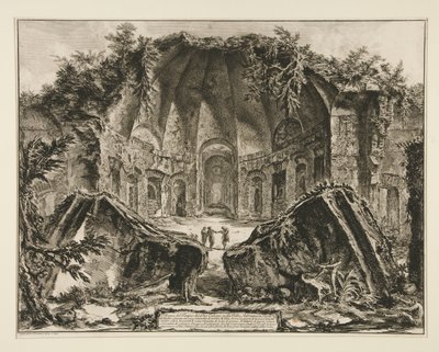 Restos del Templo del Dios Canopus en Adriano de Giovanni Battista Piranesi