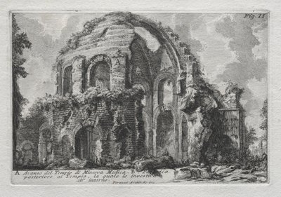 Avance del Templo de Minerva Médica de Giovanni Battista Piranesi