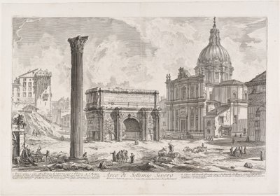 Arco de Septimio Severo de Giovanni Battista Piranesi
