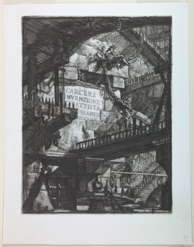 Serie Carceri, Página de Título de Giovanni Battista Piranesi