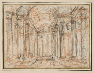 Fantasía basada en el pórtico del Panteón de Giovanni Battista Piranesi
