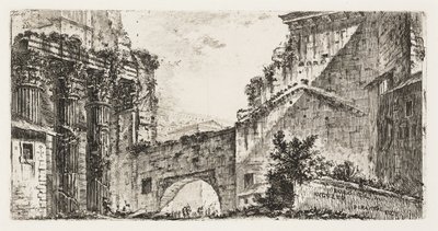 Foro de Augusto, lámina 15 de Algunas vistas de arcos triunfales y otros monumentos de Giovanni Battista Piranesi
