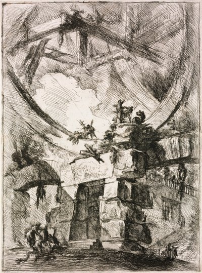 De la serie Las Prisiones Imaginarias Le Carceri dInvenzione de Giovanni Battista Piranesi