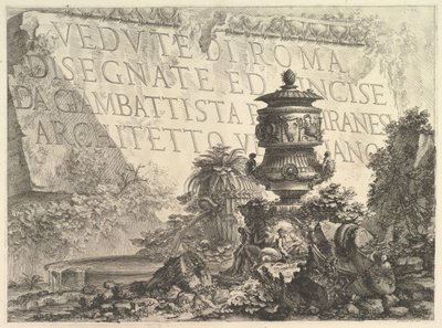 Portada, 1748 de Giovanni Battista Piranesi