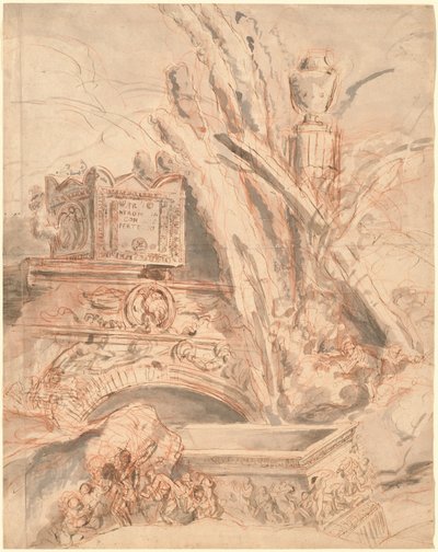 Grotesco con la tumba de Nerón de Giovanni Battista Piranesi
