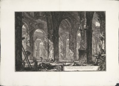 Interior van badhuis en Castelgandolfo Alzado y alzado de otra piscina existente en el viñedo del P.P. de la Compañía de Jesús en Castel Gandolfo. (título en el objeto) Archeologische vondsten uit Albano en Castel Gandolfo (título de la serie) Antigüedad de Giovanni Battista Piranesi