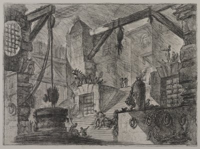 Invenzioni Capric di Carceri; Hind 13, Primer Estado de Tres, c.1749 de Giovanni Battista Piranesi