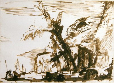Paisaje italianizante de Giovanni Battista Piranesi