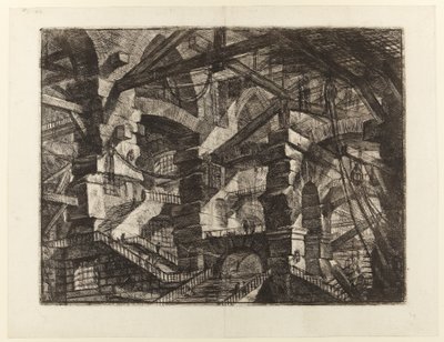 Las cárceles de la invención, plancha XIV: El arco gótico de Giovanni Battista Piranesi