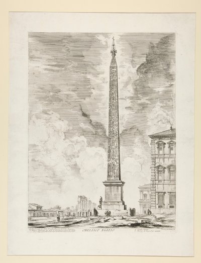Obelisco egipcio, de Vistas de Roma de Giovanni Battista Piranesi