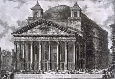 Panteón de Agripa, Roma (grabado) de Giovanni Battista Piranesi
