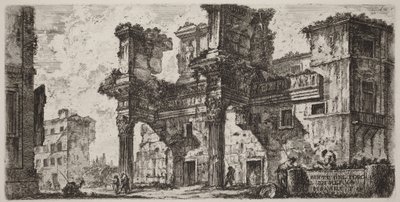 Parte del Foro de Nerva de Giovanni Battista Piranesi